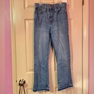 J Crew Point Sur Denim Size 25, straight leg medium wash